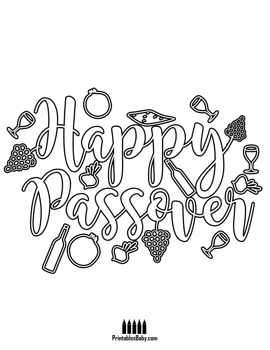 159 Animal Free Pesach Coloring Pages for Kindergarten