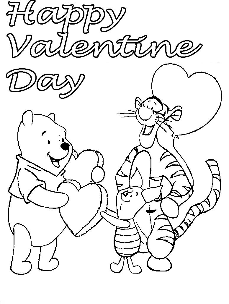 Happy Valentines Day Coloring Pages Printable at ...