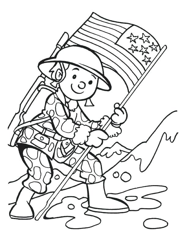 Happy Veterans Day Coloring Pages at Free printable