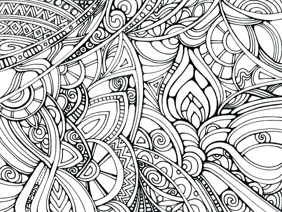 10 Hard Abstract Coloring Pages for an Artistic Challenge