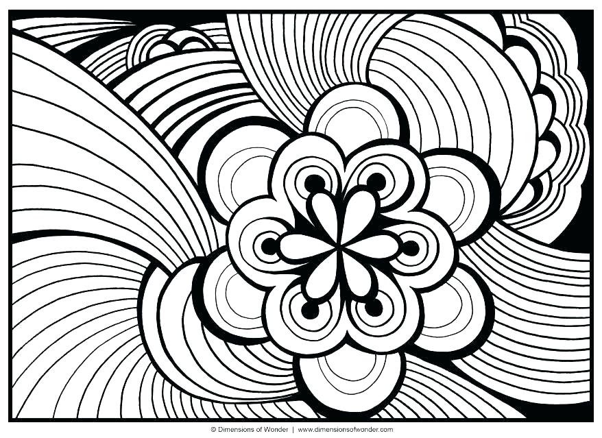 Hard Abstract Coloring Pages At GetColorings Free Printable 