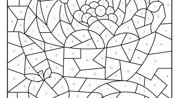 585x329 Difficult Color By Number Crafts Coloring Pages With Numbers Hard