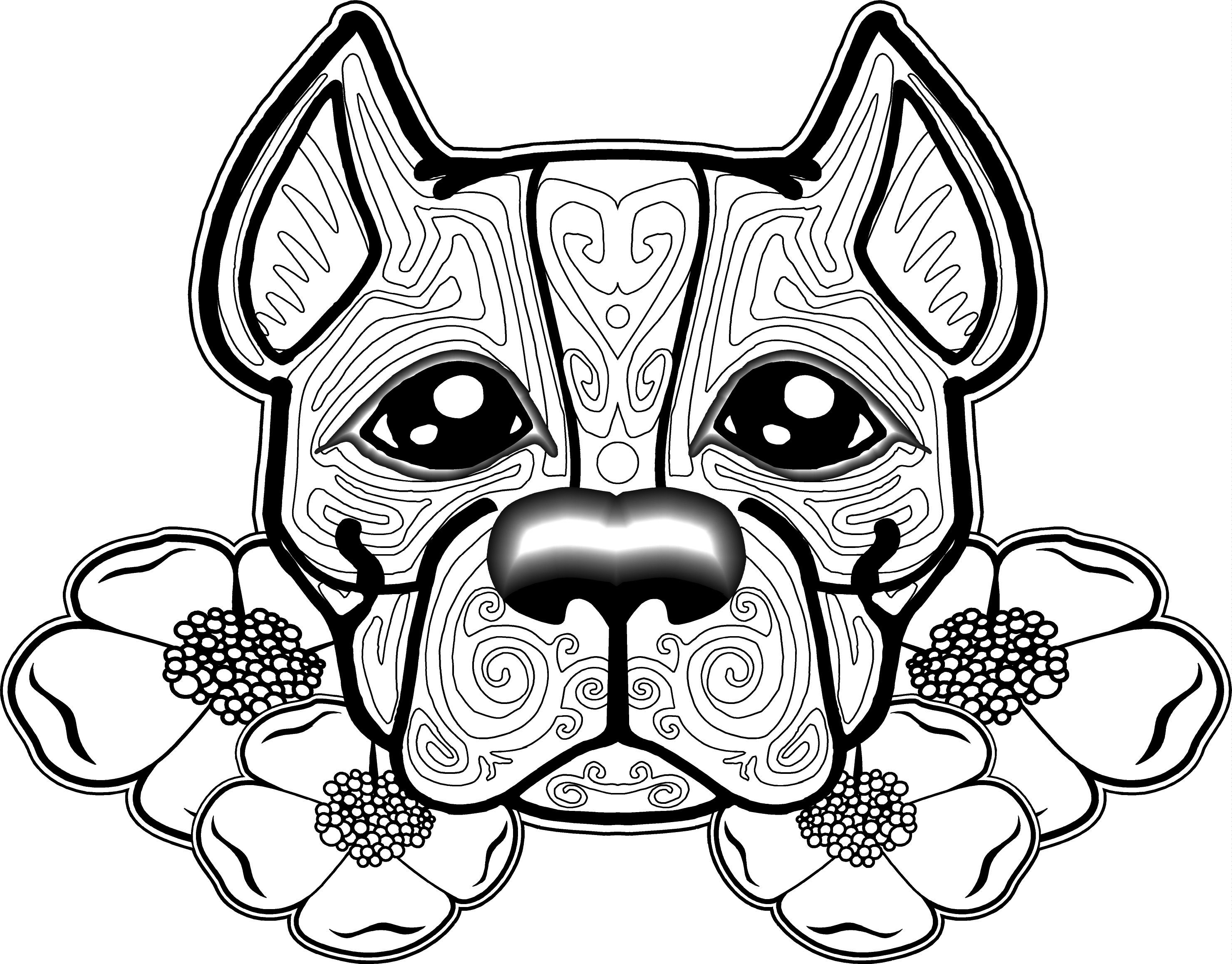 Hard Coloring Pages Of Dogs At GetColorings Free Printable 