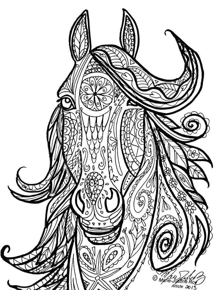 Hard Horse Coloring Pages at GetColorings.com | Free ...