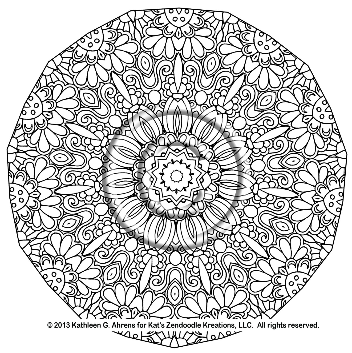 Hard Mandala Coloring Pages at GetColorings.com | Free printable