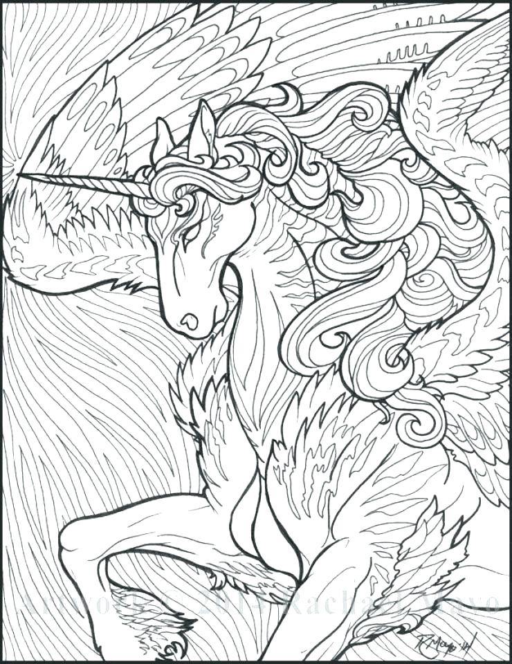 Hard Unicorn Coloring Pages at GetColorings.com | Free printable