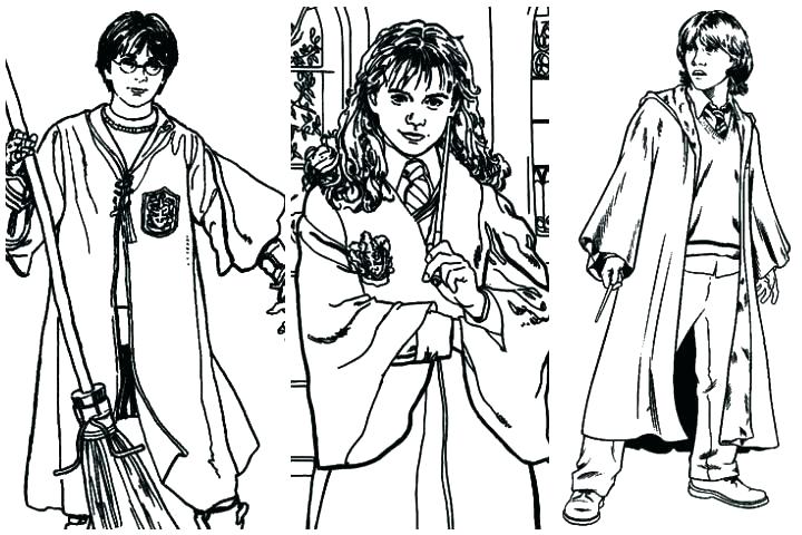Harry Potter Characters Coloring Pages at GetColorings.com | Free