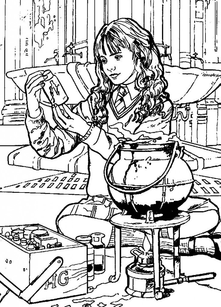 Harry Potter Coloring Pages Hermione at GetColorings.com | Free