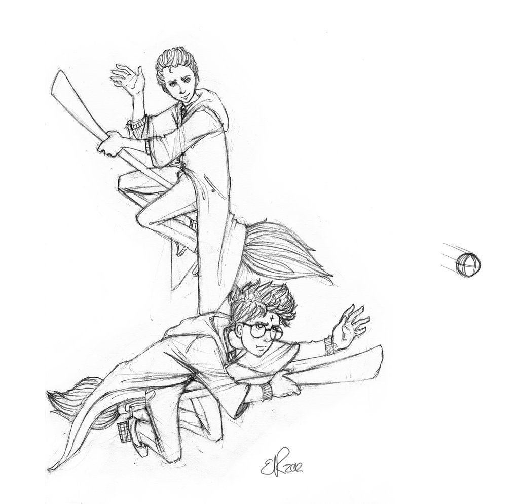 Coloriage Harry Potter Quidditch Setianvnty