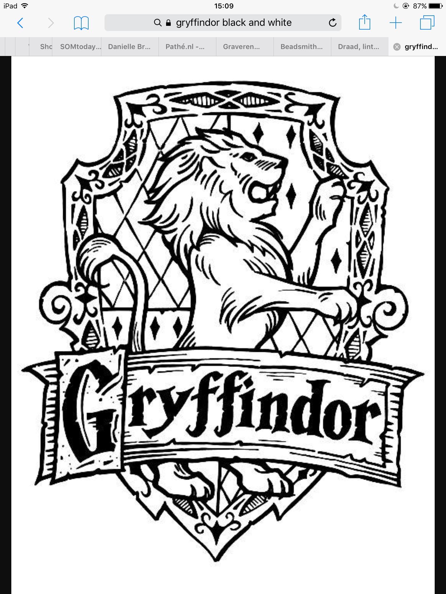 40 Harry Potter Gryffindor Logo Coloring Pages Background Tykonber