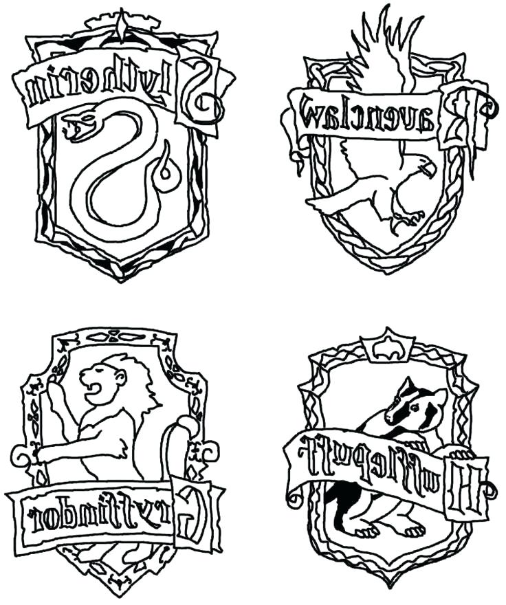 Harry Potter House Coloring Pages at Free printable