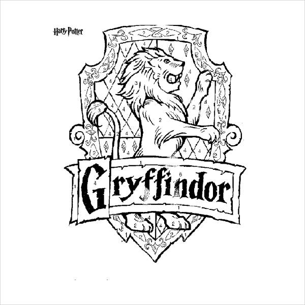 Harry Potter House Coloring Pages at GetColorings.com | Free printable