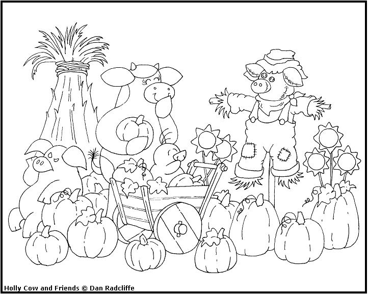 Harvest Coloring Pages At Free Printable Colorings