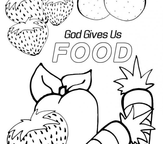 Harvest Coloring Sheet