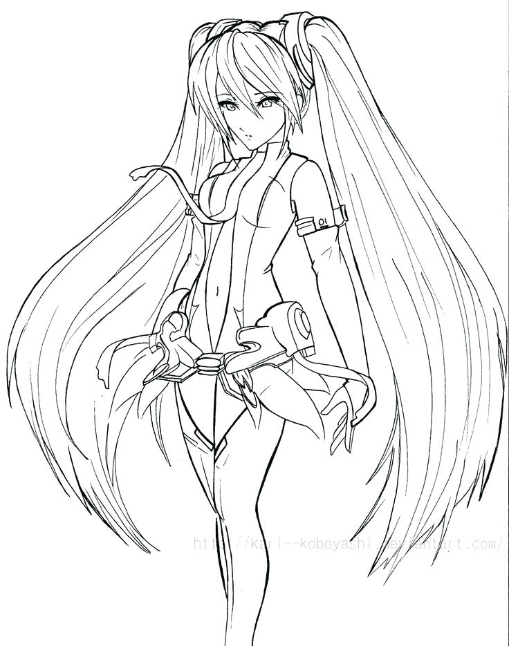 Hatsune Miku Coloring Pages at GetColoringscom Free