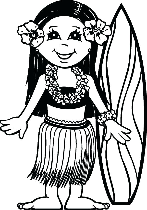 hawaii coloring pages