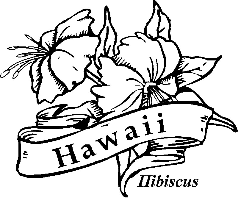 Hawaiian Coloring Pages Printable