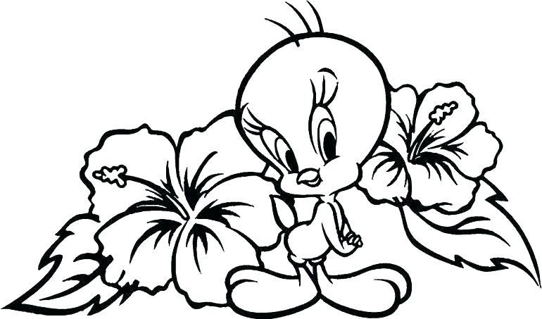 770x453 Hawaiian Flowers Coloring Pages Free Flower Printable Sheets Be
