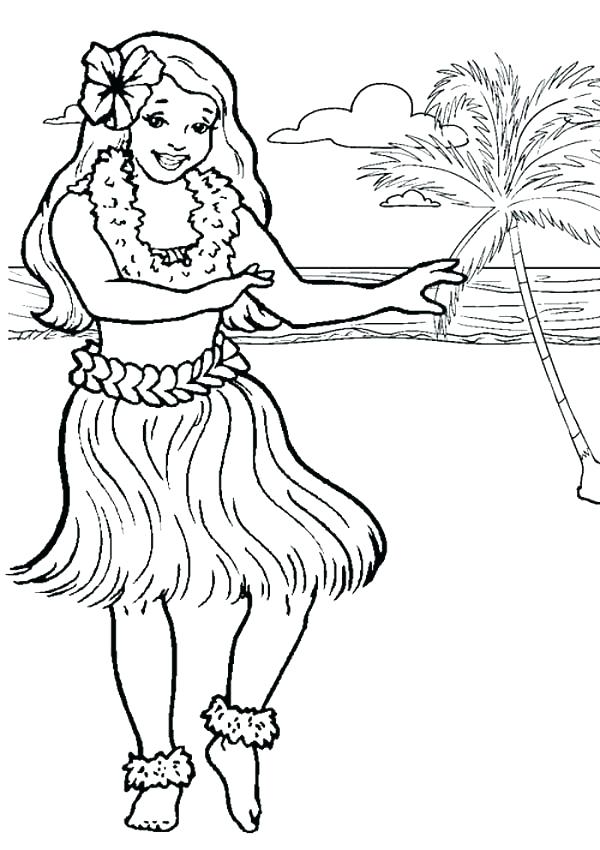 Hawaiian Flower Coloring Pages Printable at GetColorings.com | Free