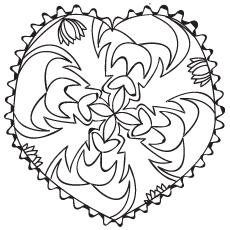 Heart Pattern Coloring Pages at GetColorings.com | Free printable