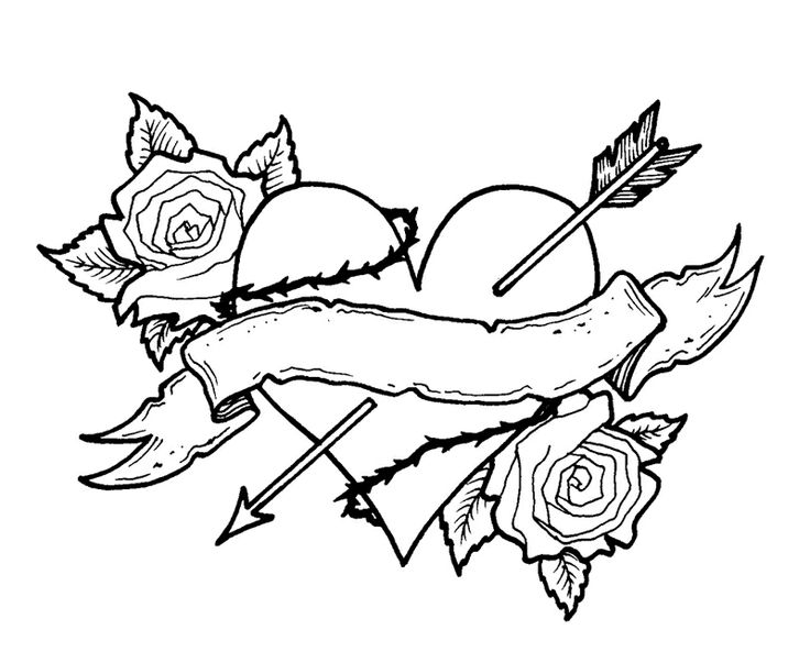 Heart With Wings Coloring Pages at Free
