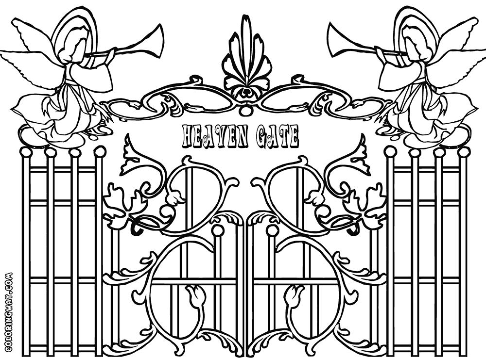 Free Printable Heaven Coloring Page