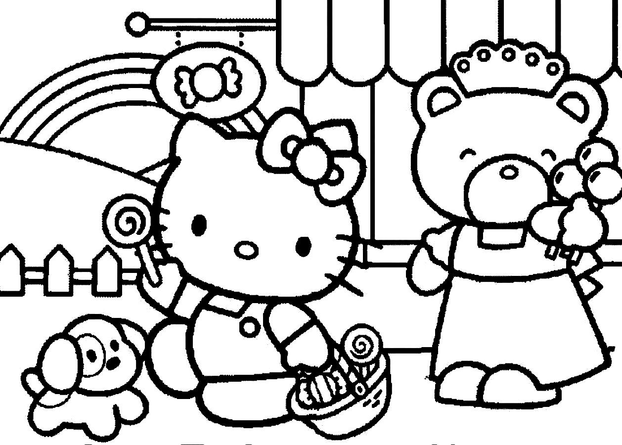 Hello Kitty And Friends Coloring Pages at GetColorings.com | Free