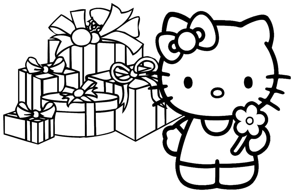 Hello Kitty Christmas Coloring Pages at GetColorings.com | Free