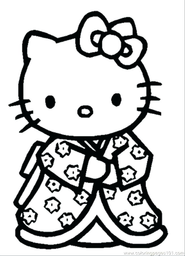 Hello Kitty Face Coloring Pages at GetColorings.com | Free printable