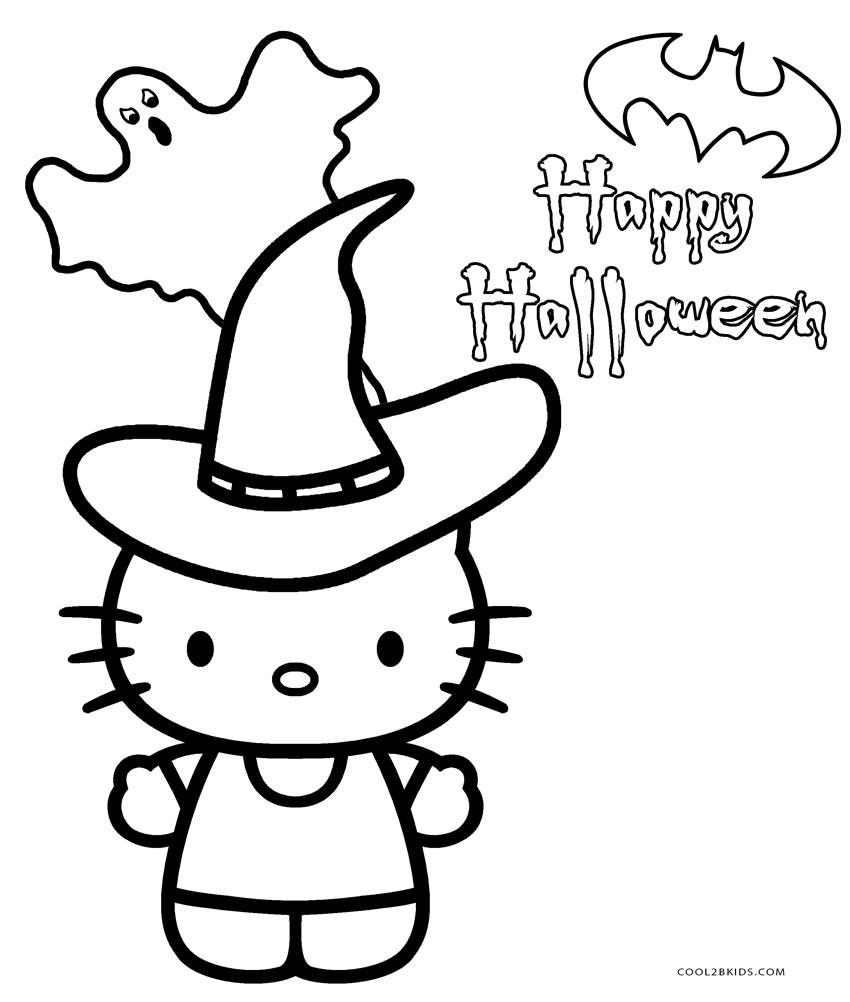 Hello Kitty Halloween Coloring Pages at GetColorings.com | Free