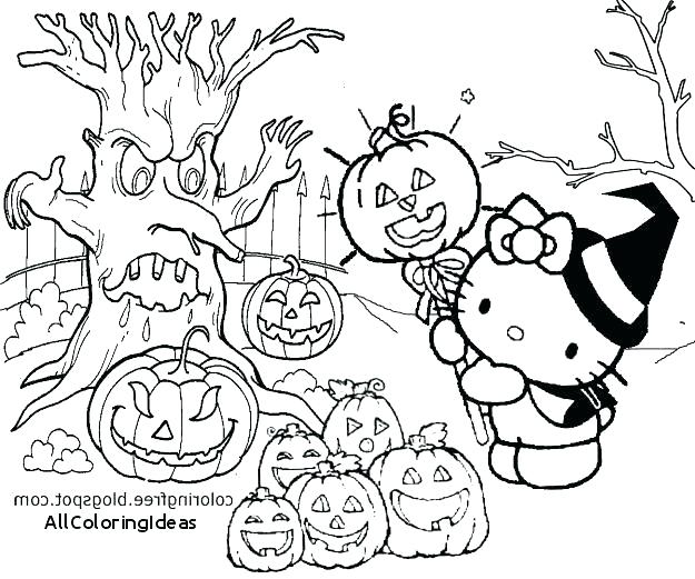 Hello Kitty Halloween Coloring Pages To Print at GetColorings.com