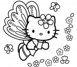 260x227 Hello Kitty Halloween Coloring Pages For Kids