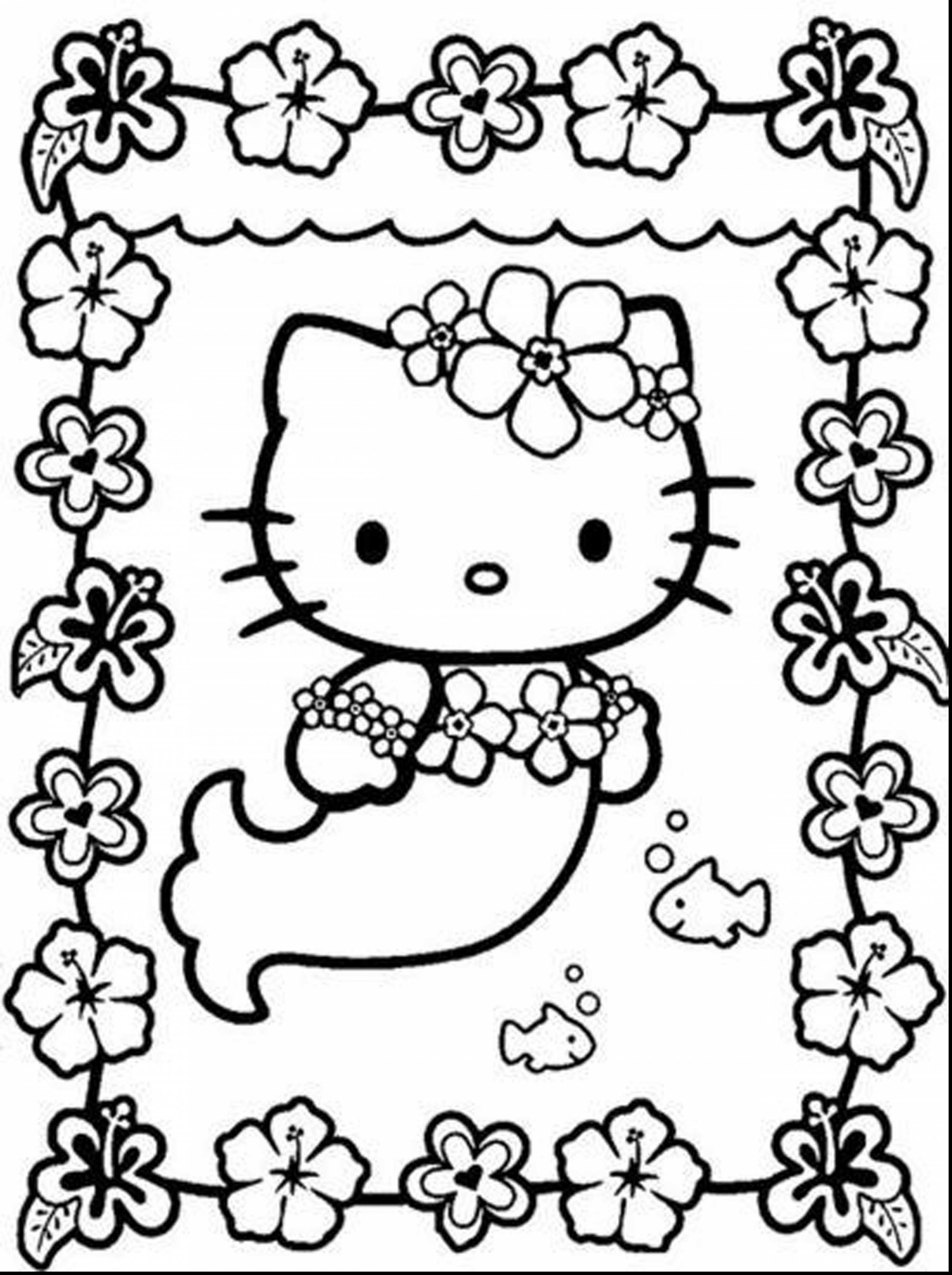 Hello Kitty Mermaid Coloring Pages at GetColorings.com | Free printable