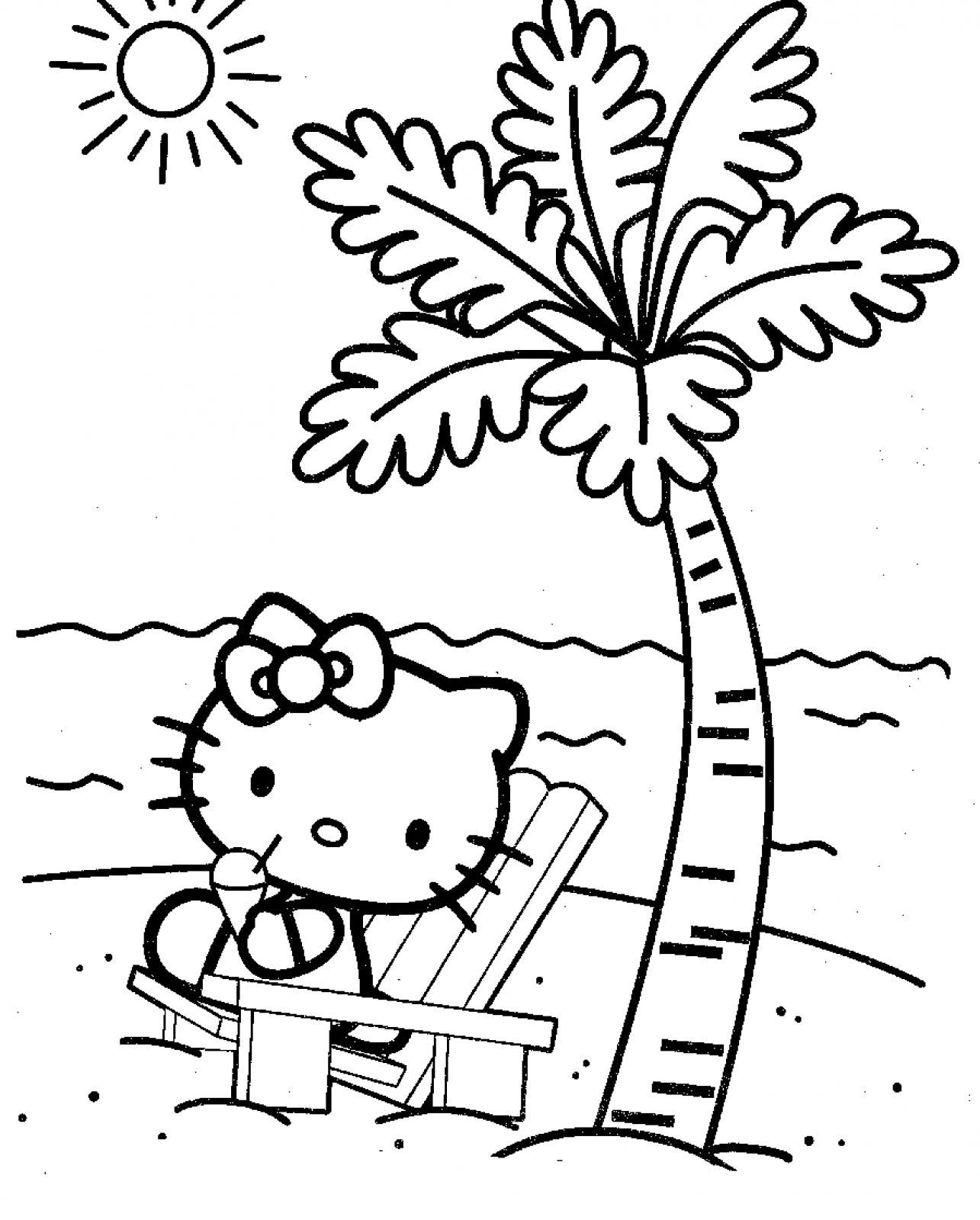 Hello Kitty Summer Coloring Pages at GetColorings.com ...