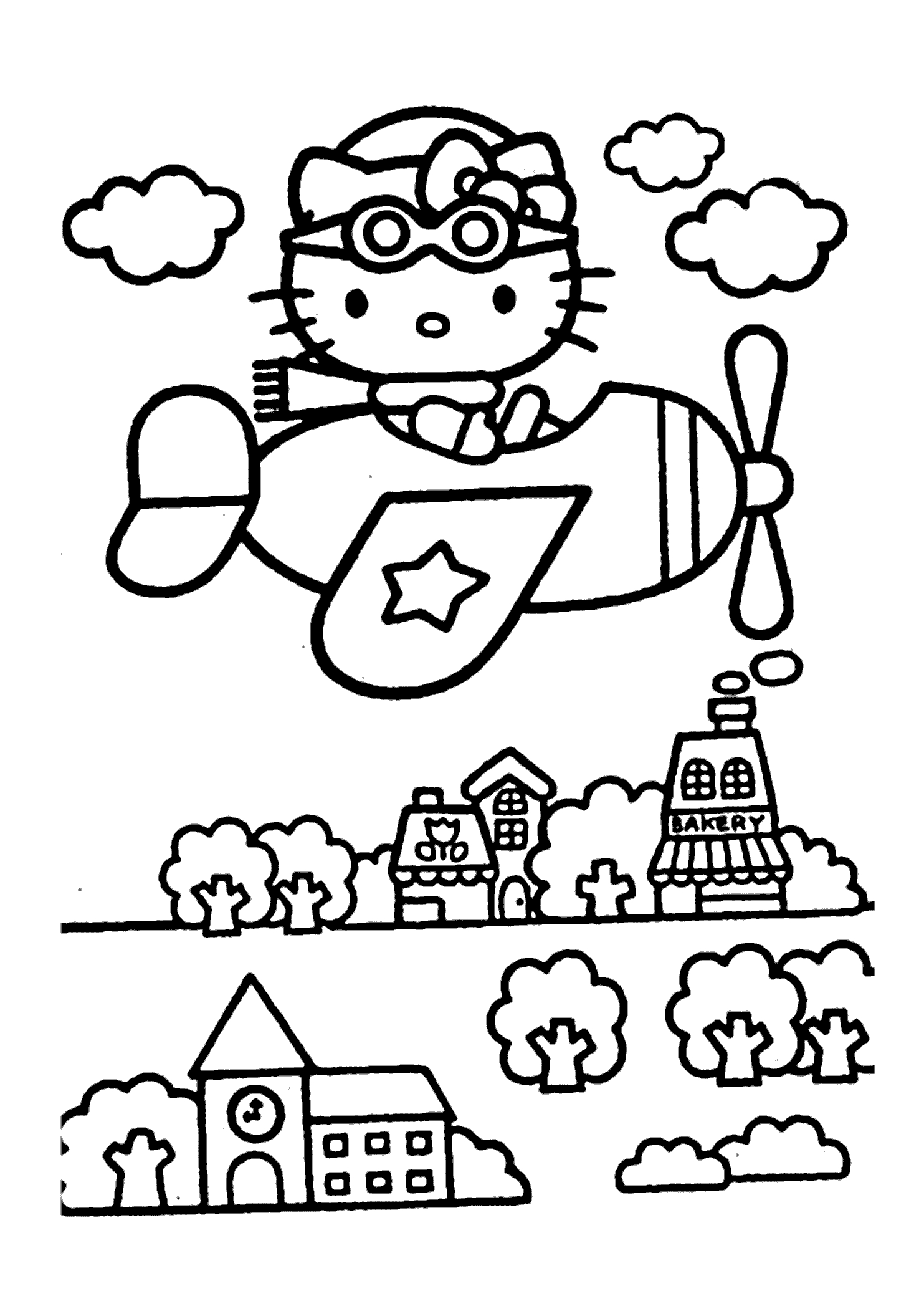 Hello Kitty Thanksgiving Coloring Pages at GetColorings.com | Free