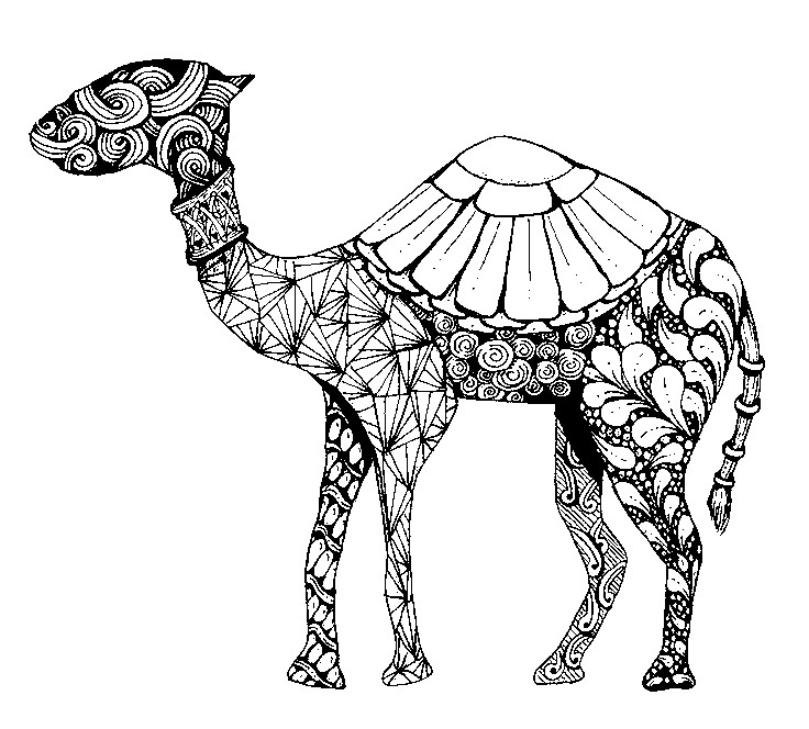 Henna Animal Coloring Pages at Free printable