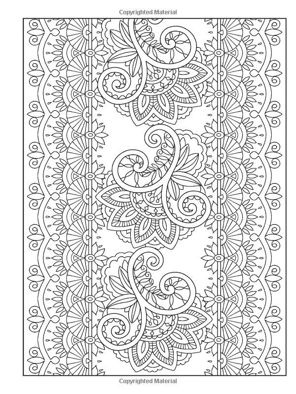 Henna Design Coloring Pages at Free printable