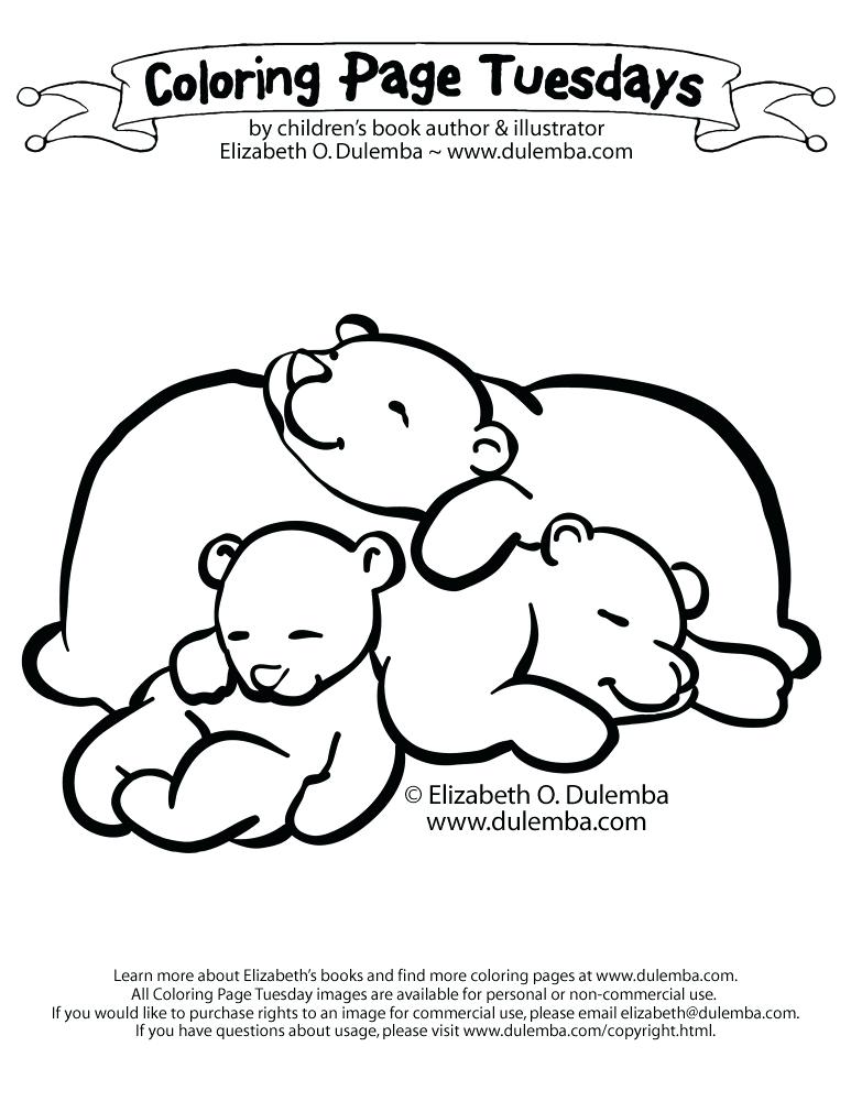 Hibernating Bear Coloring Page at GetColorings.com | Free printable