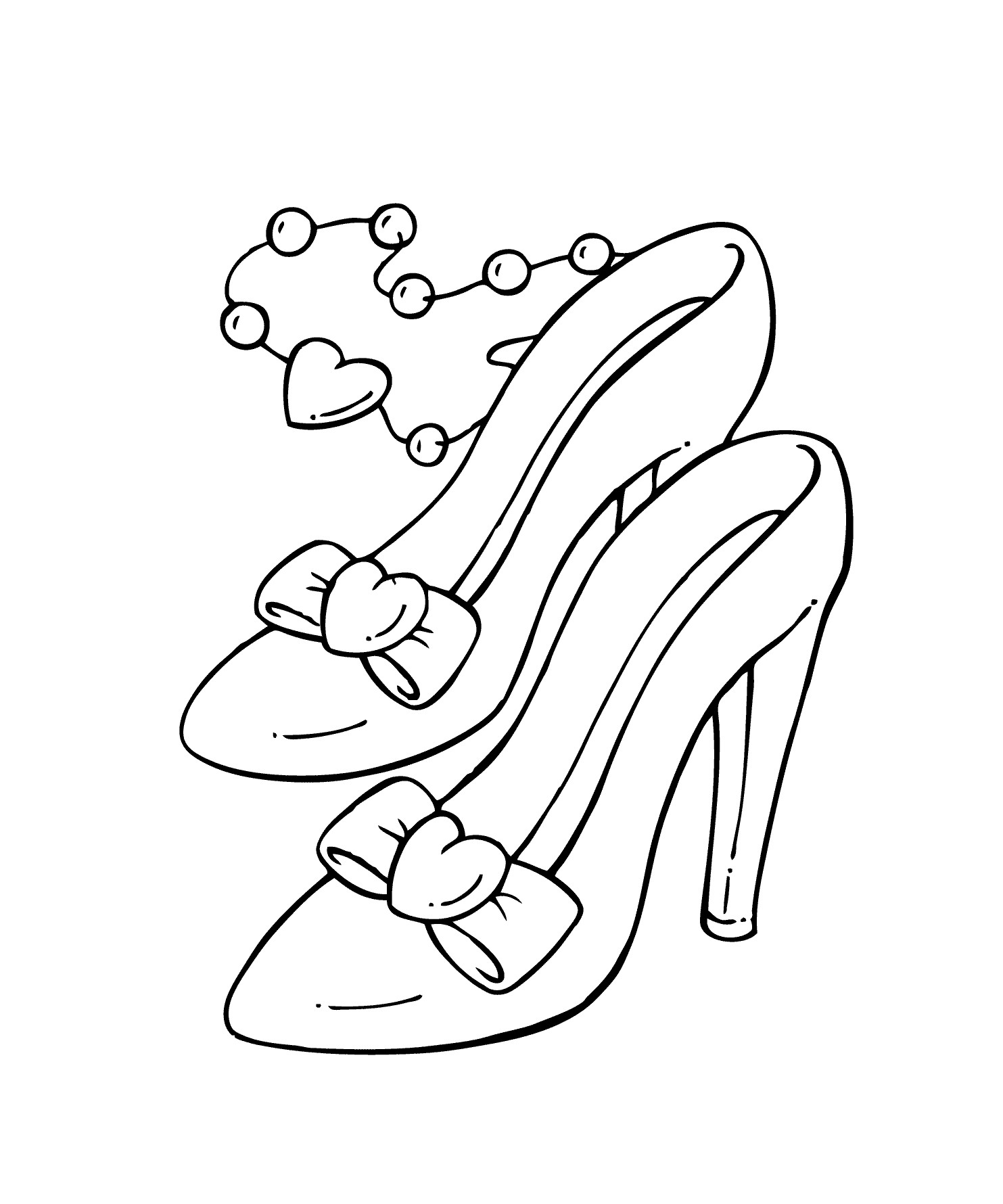 High Heel Shoes Coloring Page Coloring Pages
