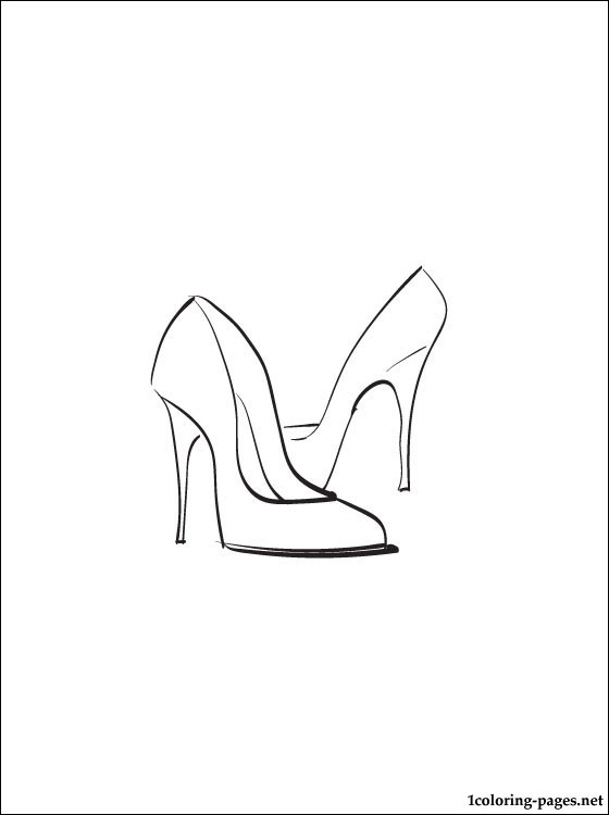 High Heel Coloring Pages at GetColorings.com | Free printable colorings