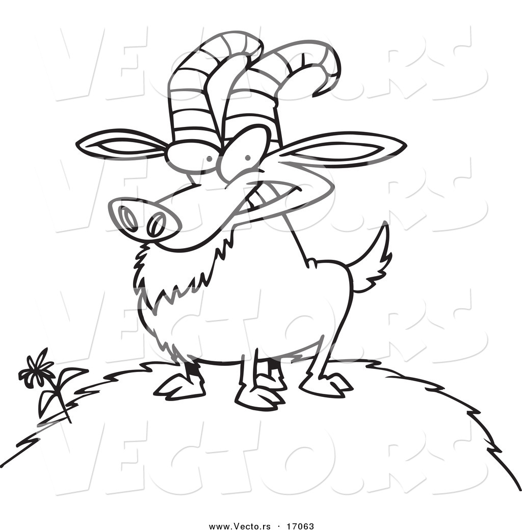 Нарисовать бегущего козла