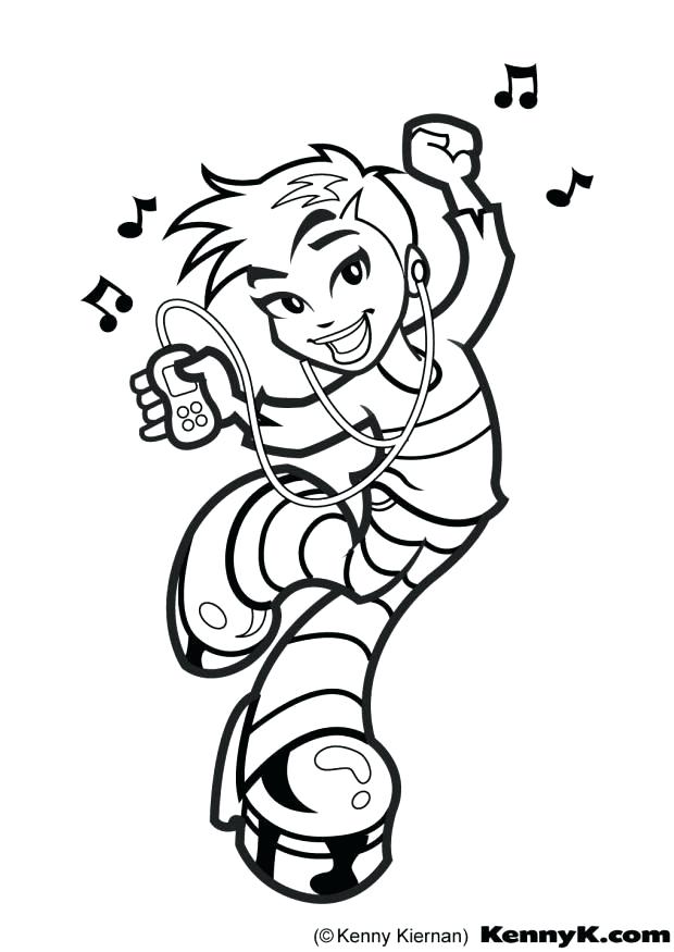 Hip Hop Dance Coloring Pages At GetColorings Free Printable 