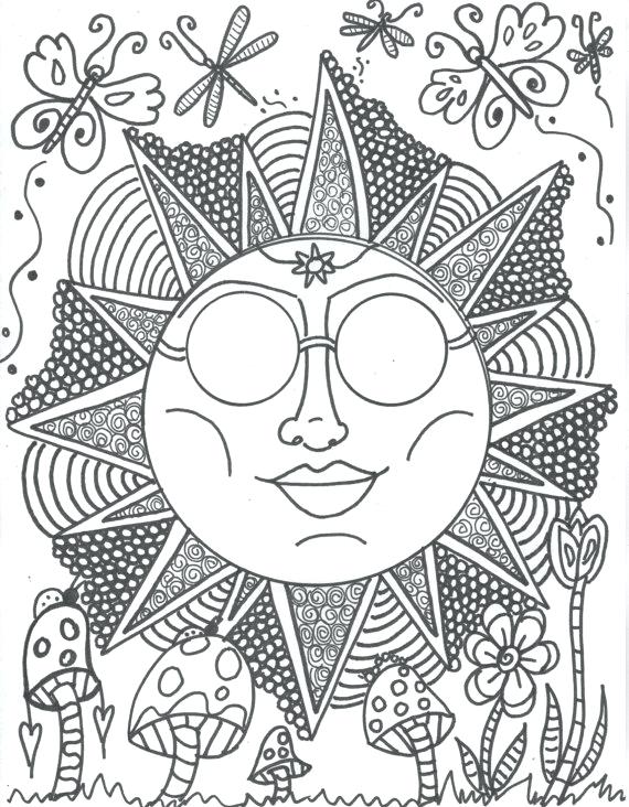 Hippie Coloring Pages Part 2