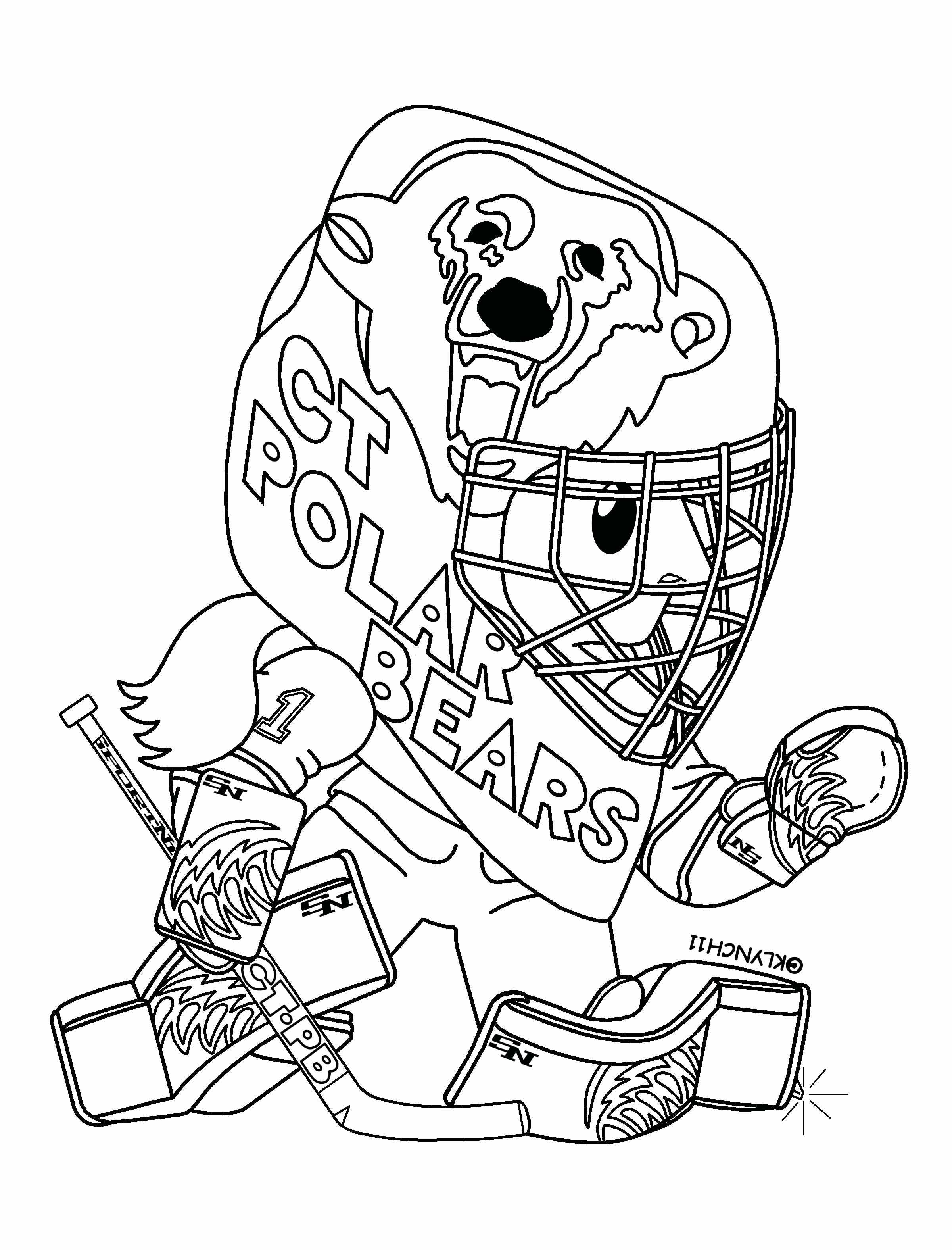 Hockey Goalie Coloring Pages At GetColorings Free Printable 