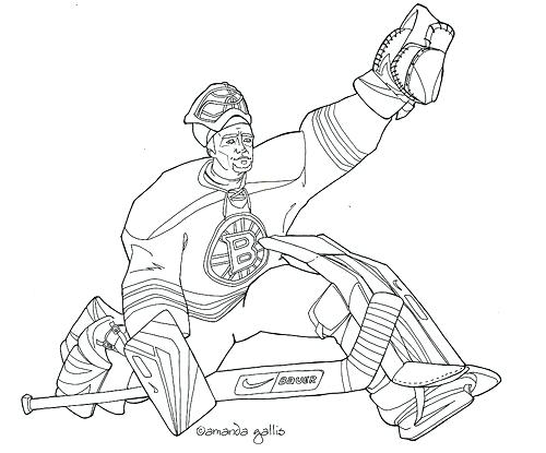 Hockey Goalie Coloring Pages At Free Printable