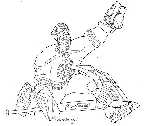 Hockey Goalie Coloring Pages At GetColorings Free Printable 