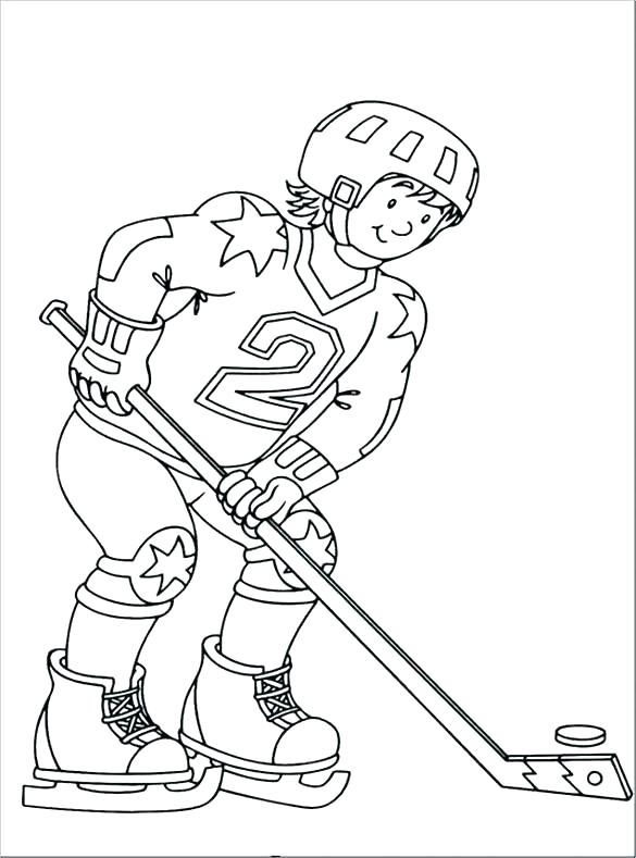 Hockey Player Coloring Page At Getcolorings.com 