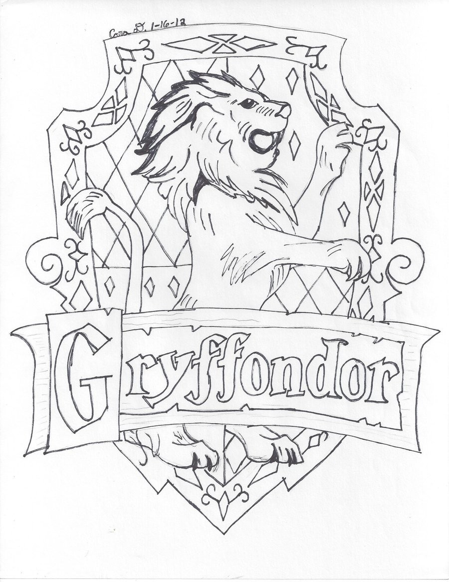 Hogwarts Houses Coloring Pages at GetColorings.com | Free printable