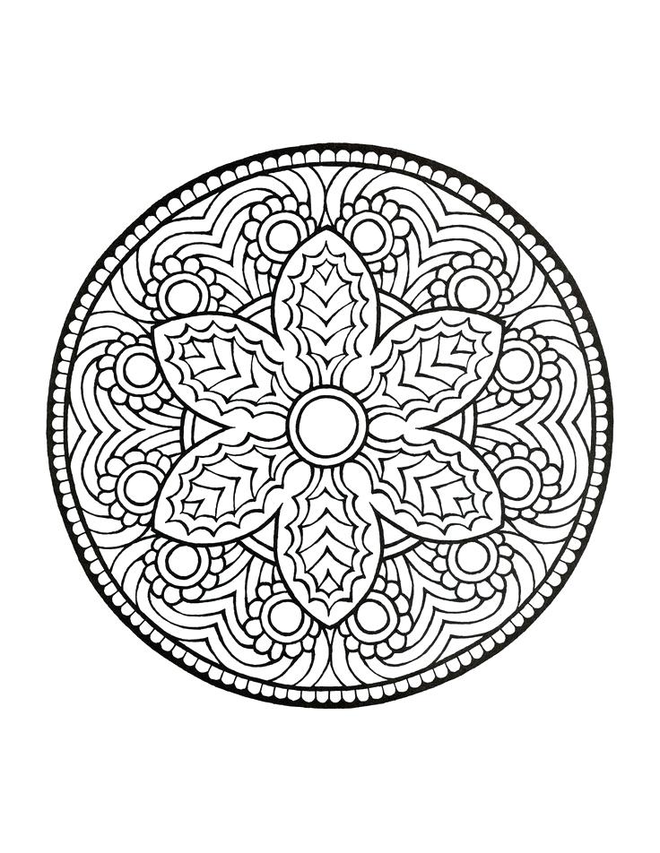 Holiday Mandala Coloring Pages at GetColorings.com | Free printable