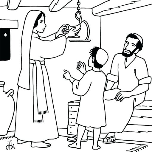 Holy Family Coloring Page at GetColorings.com | Free printable